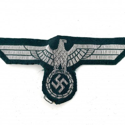 Heer flatwire dark green breast eagle - WW2 German Insignia