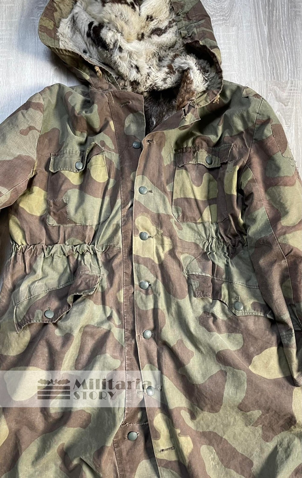 WAFFEN-SS ITALIAN CAMOUFLAGE ANORAK - WAFFEN-SS ITALIAN CAMOUFLAGE ANORAK: Third Reich Uniforms