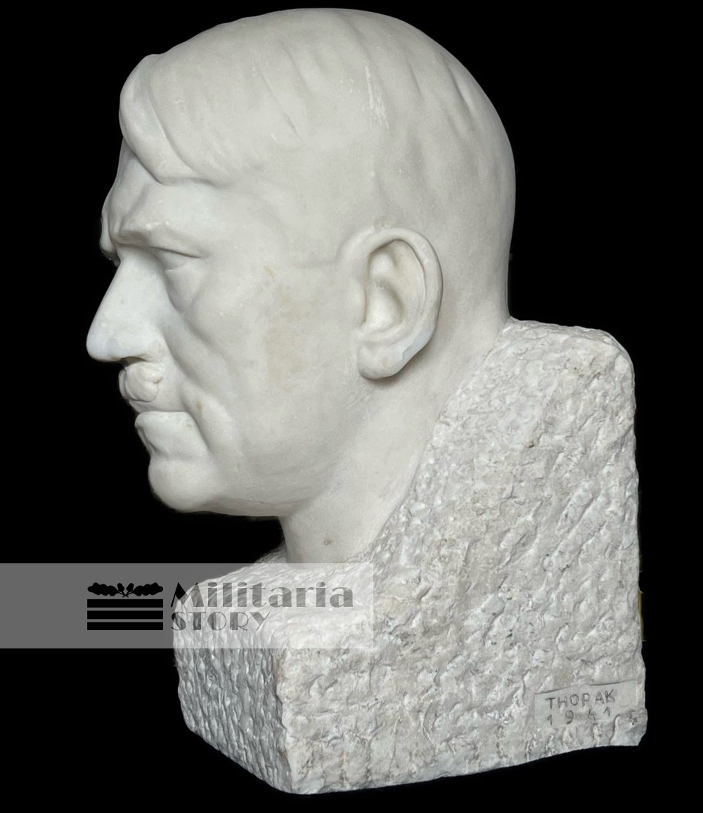 Josef Thorak Adolf Hitler huge Marble Bust  - Josef Thorak Adolf Hitler huge Marble Bust : WW2 German Insignia