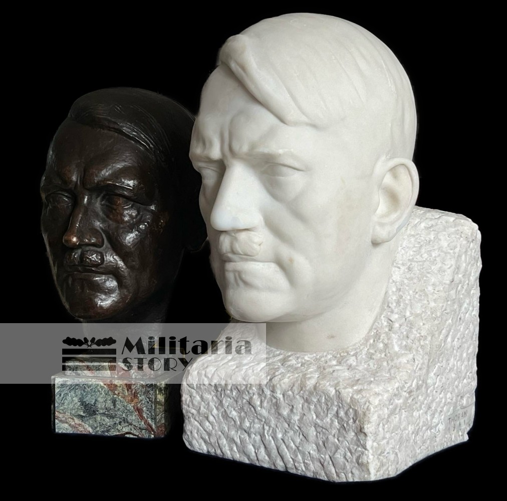 Josef Thorak Adolf Hitler huge Marble Bust  - Josef Thorak Adolf Hitler huge Marble Bust : Vintage German Insignia