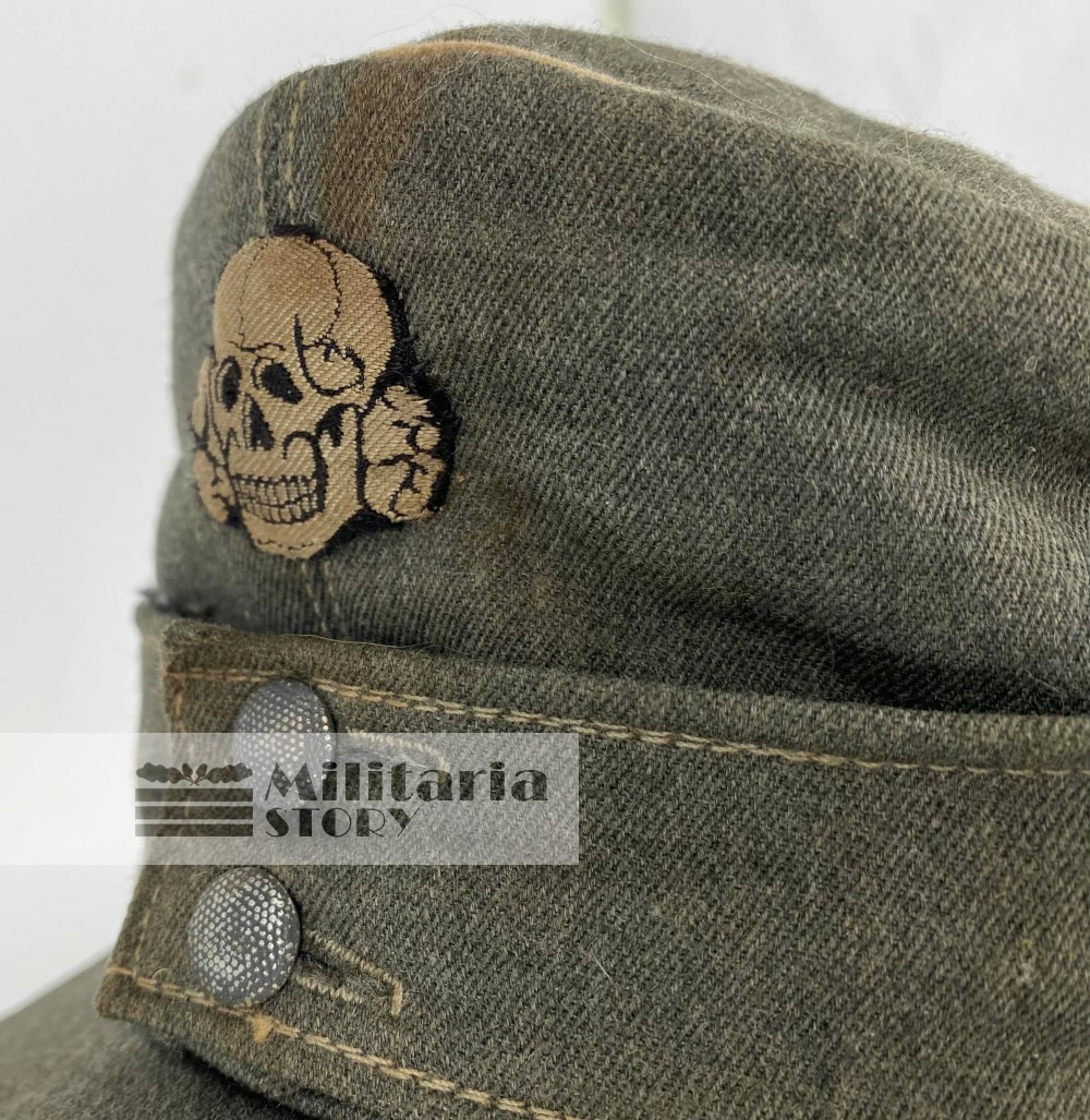 Waffen SS Officer field cap - Waffen SS Officer field cap: WW2 German Headgear