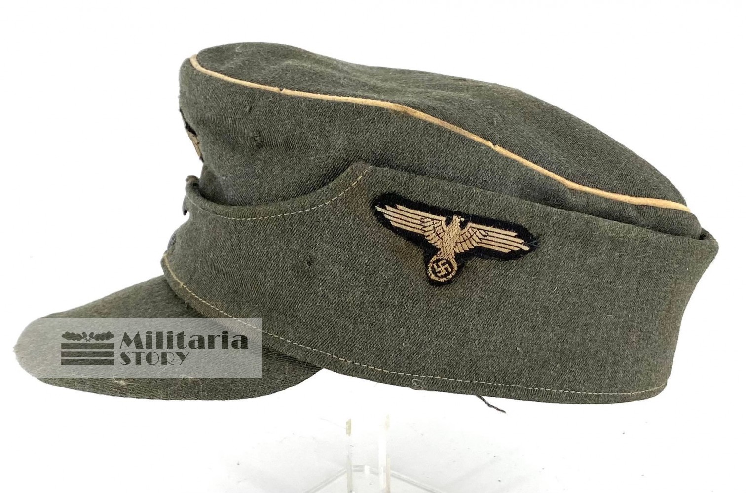 Waffen SS Officer field cap - Waffen SS Officer field cap: WW2 German Headgear