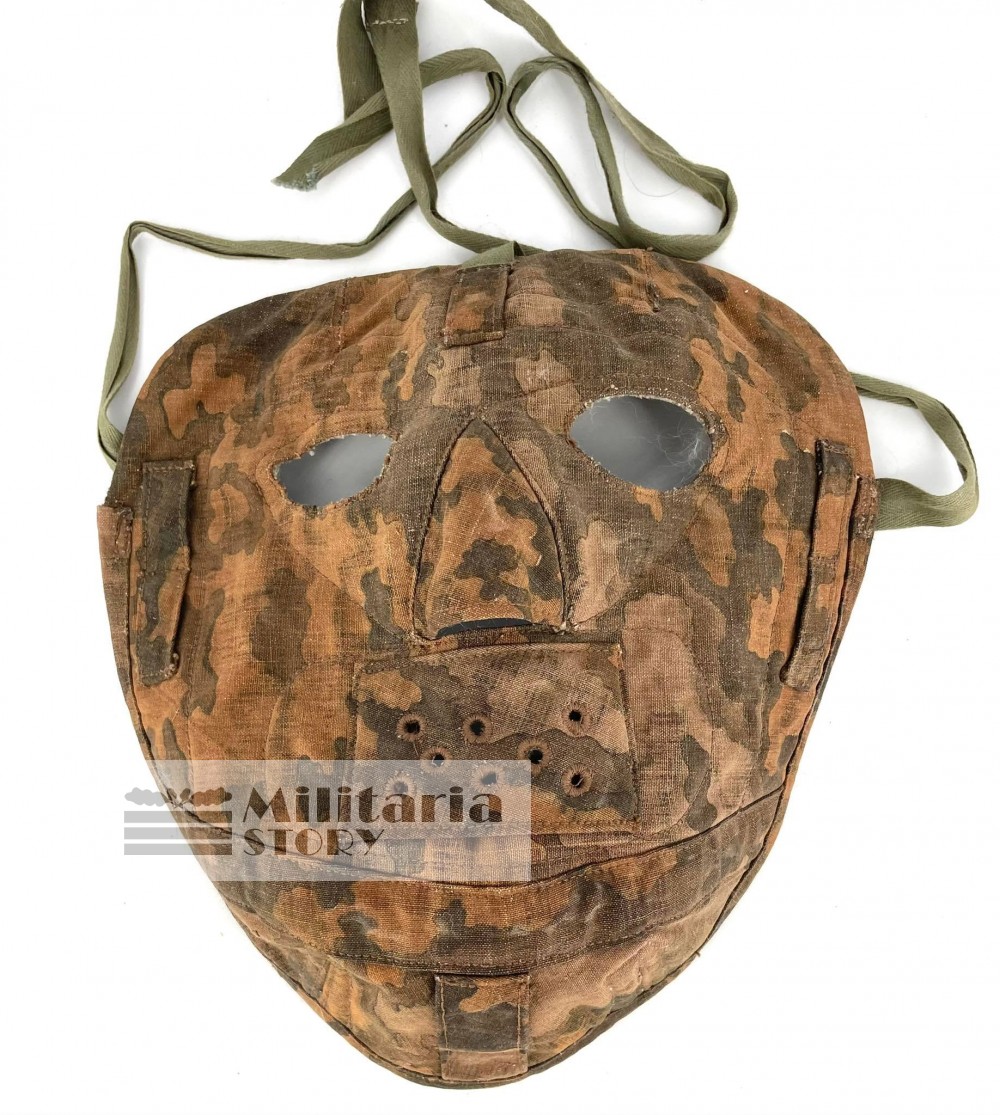 Waffen SS winter camo mask RARE! - Waffen SS winter camo mask RARE!: WW2 German Equipment