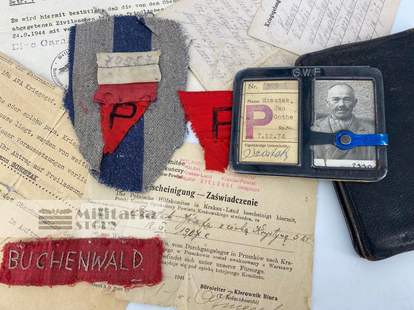 Buchenwald KL Prisoner konvolut - Buchenwald KL Prisoner konvolut: Vintage German Other