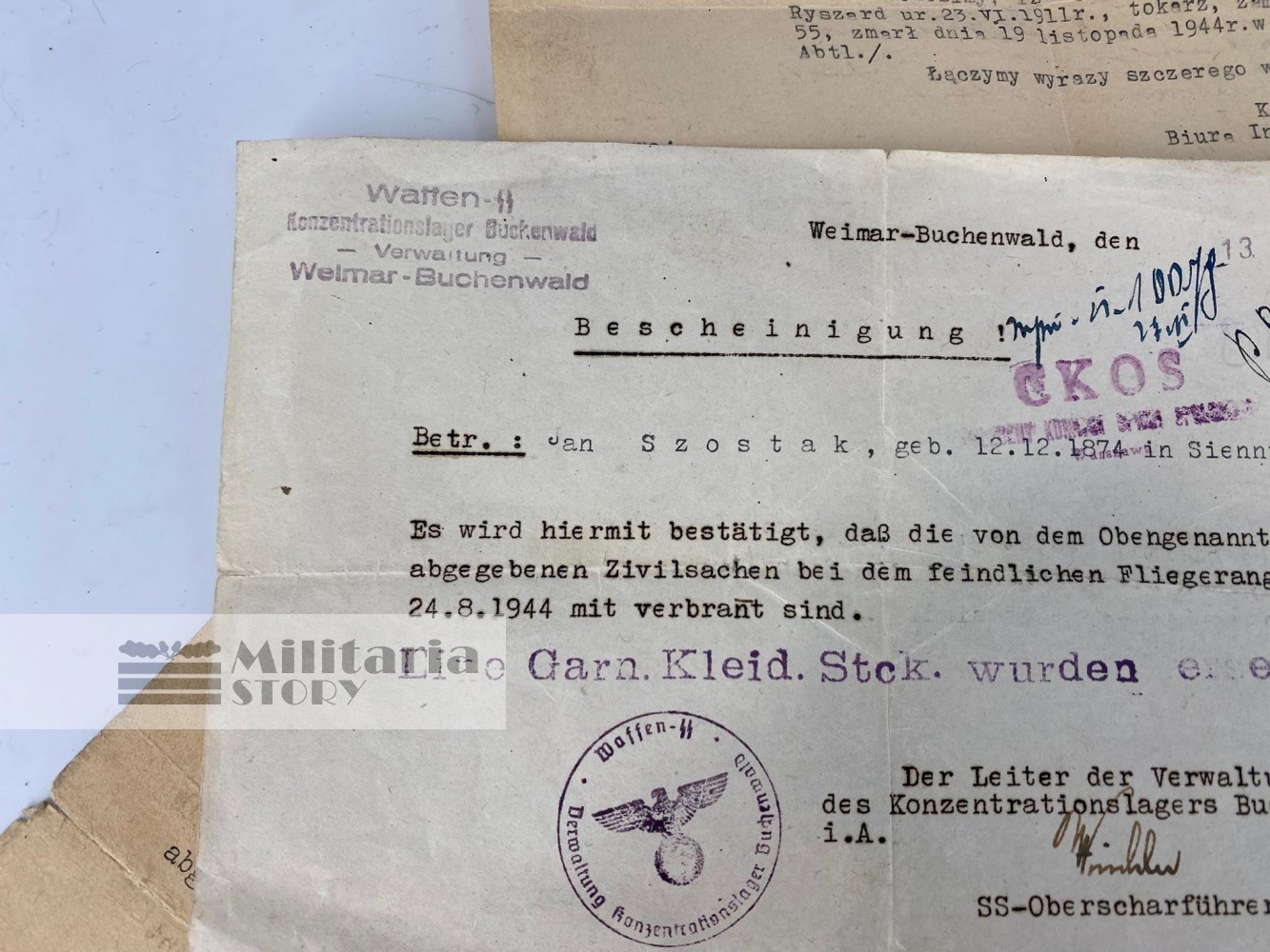 Buchenwald KL Prisoner konvolut - Buchenwald KL Prisoner konvolut: pre-war German Other