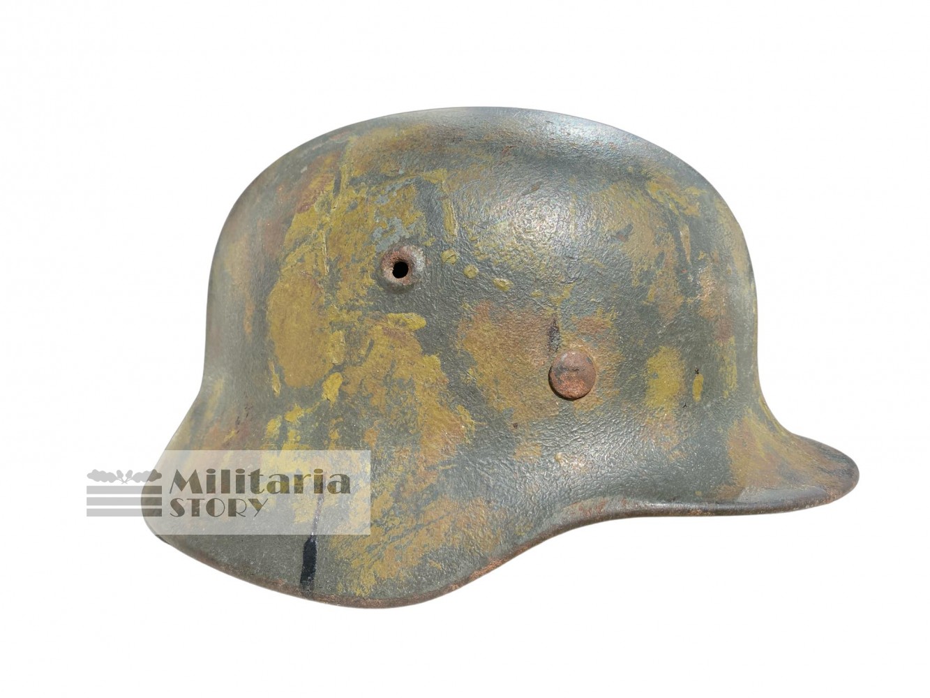 M40 Heer Tortoise camo helmet  - M40 Heer Tortoise camo helmet : Third Reich Headgear