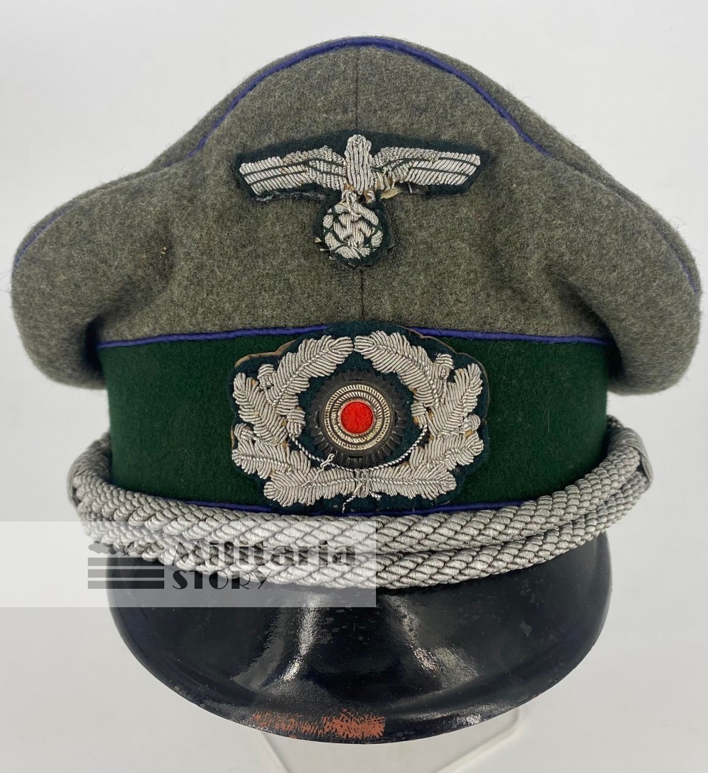 Heer Medical Officer visor cap - Heer Medical Officer visor cap: pre-war German Headgear