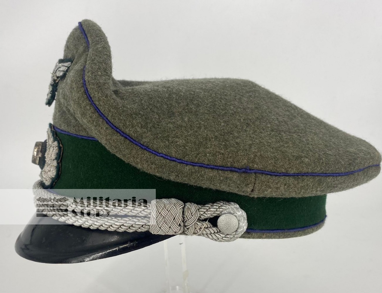 Heer Medical Officer visor cap - Heer Medical Officer visor cap: Third Reich Headgear