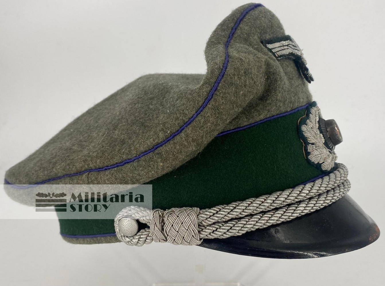 Heer Medical Officer visor cap - Heer Medical Officer visor cap: Vintage German Headgear