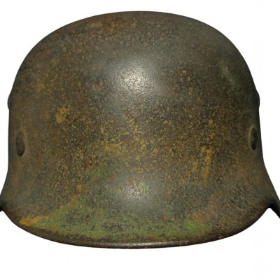 Waffen SS normandy camo steel helmet