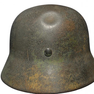 Waffen SS normandy camo steel helmet