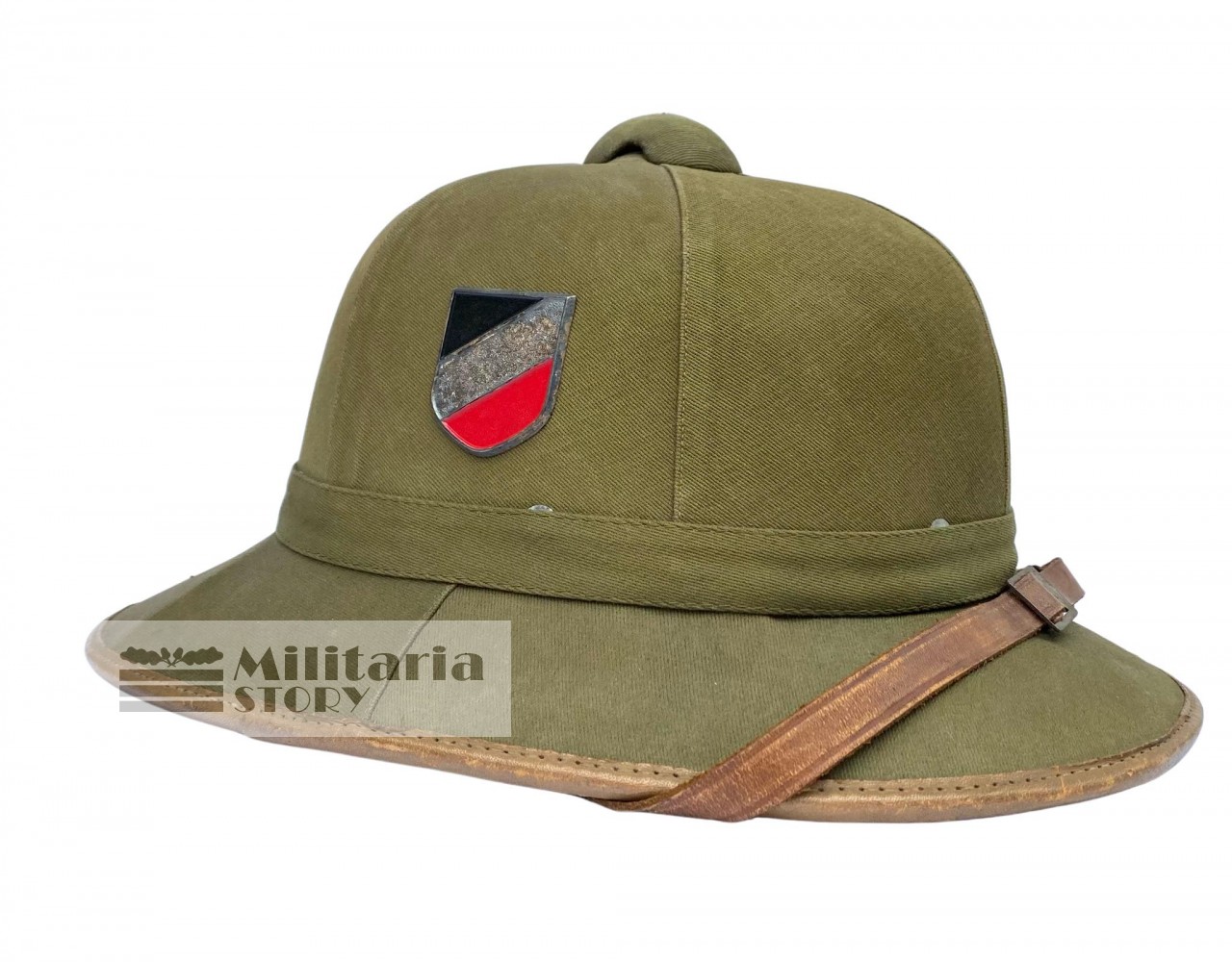 Tropical DAK pith Luftwaffe helmet - Tropical DAK pith Luftwaffe helmet: WW2 German Headgear