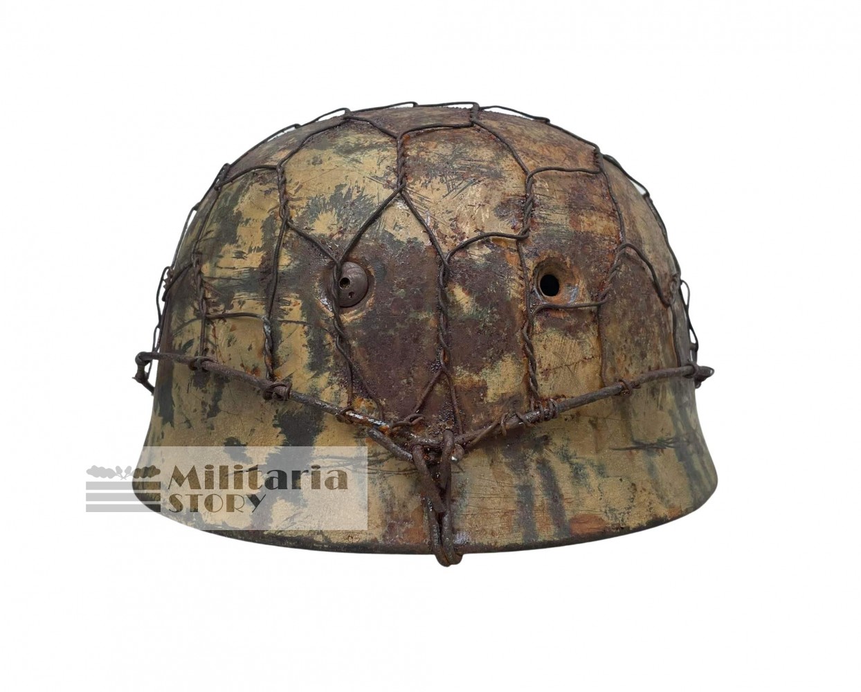 Fallschirmjager Helmet Shell Camo killer  - Fallschirmjager Helmet Shell Camo killer : Vintage German Headgear