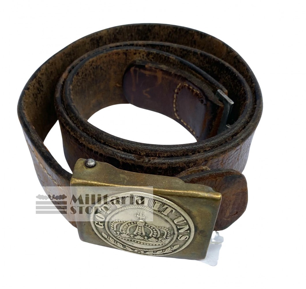 WWI Prussian belt with buckle - WWI Prussian belt with buckle: pre-war German Equipment