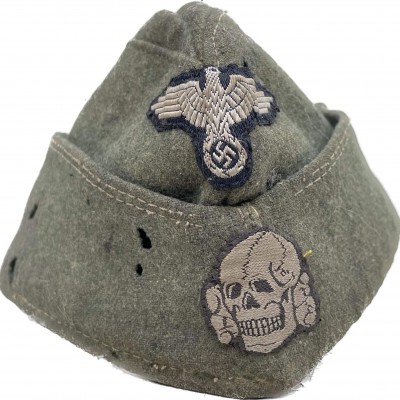 Waffen SS M40 EM/NCO side cap ‘Schiffchen’ - German Headgear