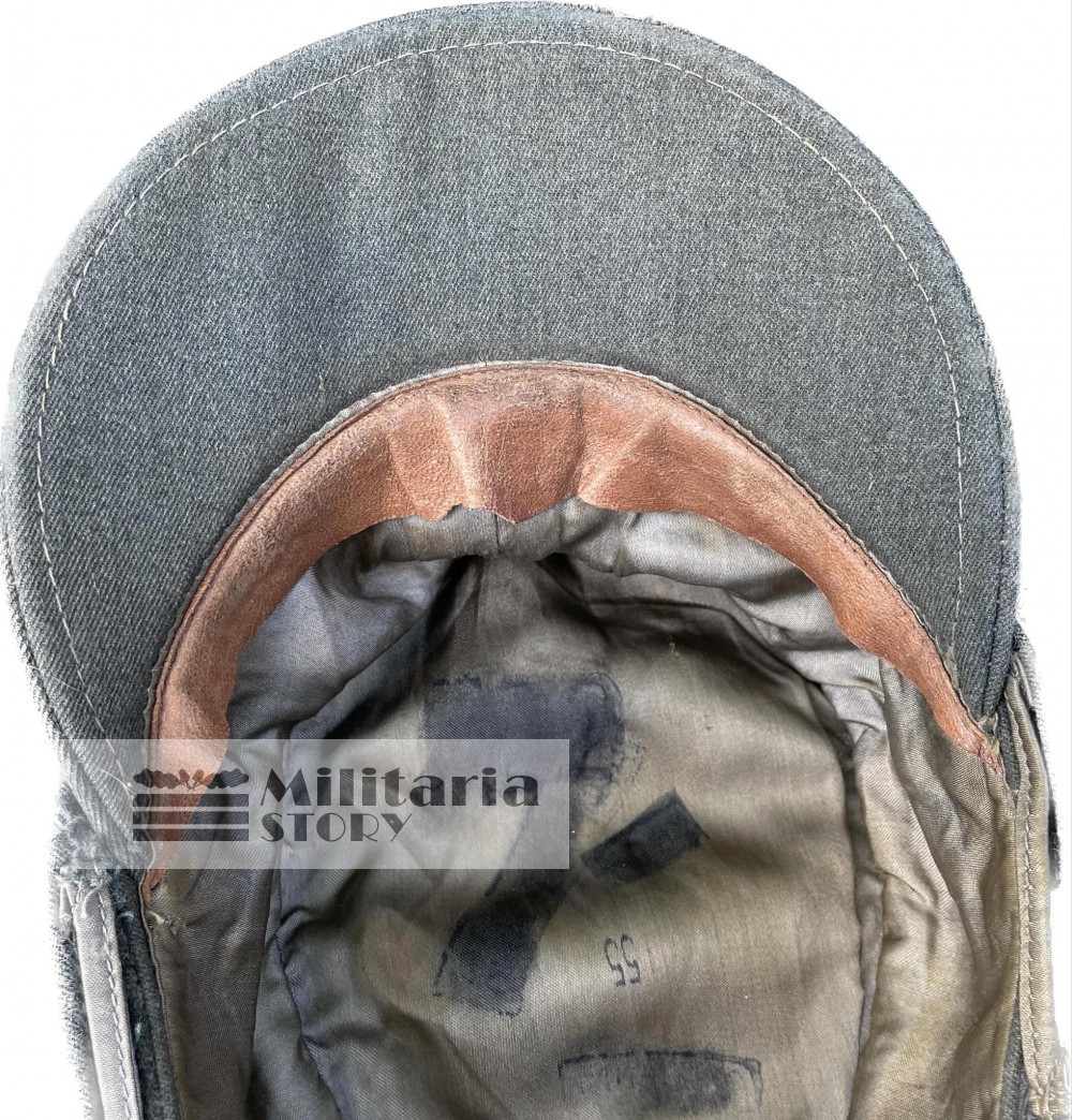 Waffen SS Officer field cap - Waffen SS Officer field cap: Vintage German Headgear