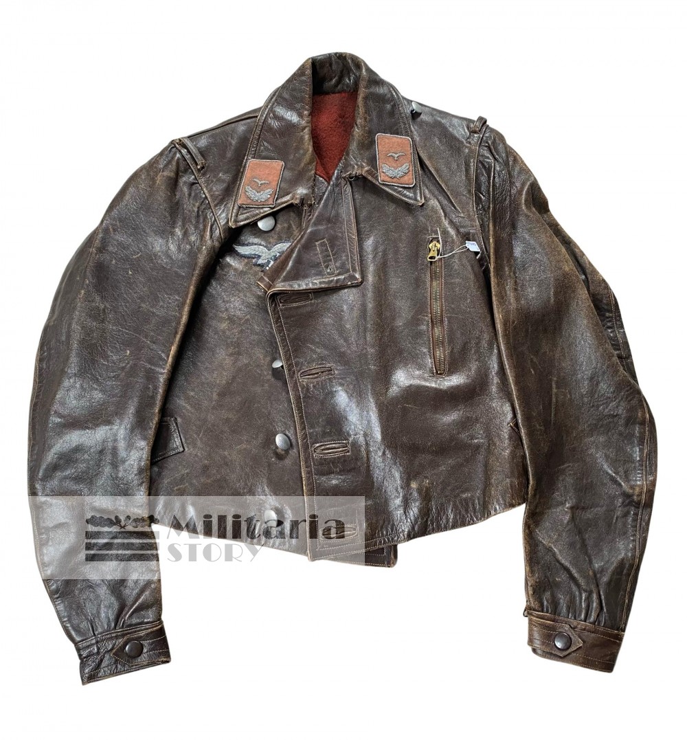 Luftwaffe Signal Leather jacket - Luftwaffe Signal Leather jacket: Third Reich Uniforms