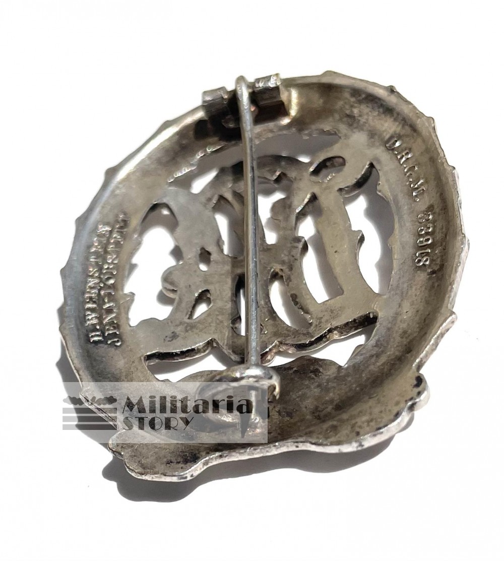 Silver DRA Sport badge - Silver DRA Sport badge: Vintage German Medals and badges