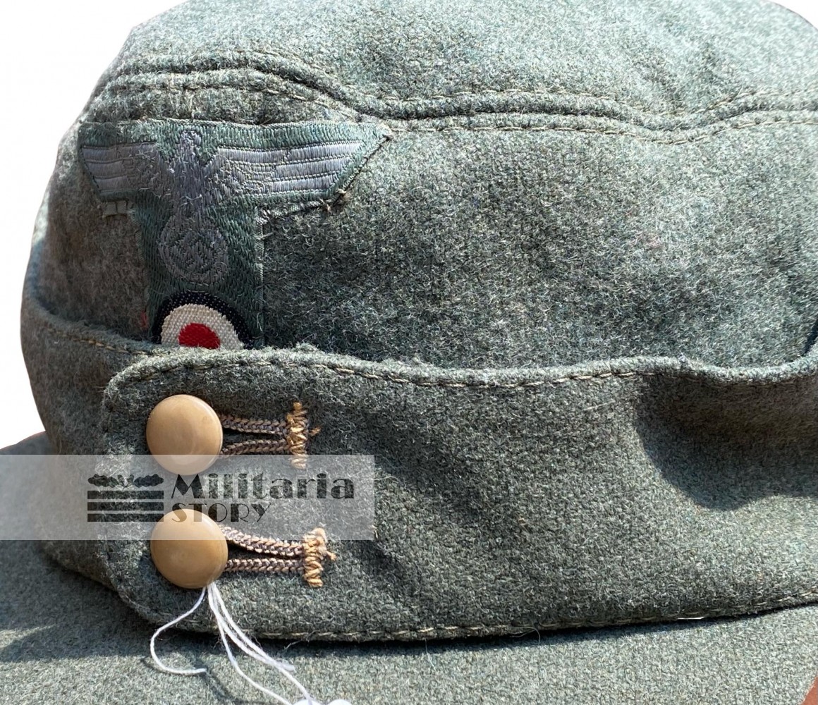 Heer Bergmutze Gebirgsjager field cap - Heer Bergmutze Gebirgsjager field cap: WW2 German Headgear