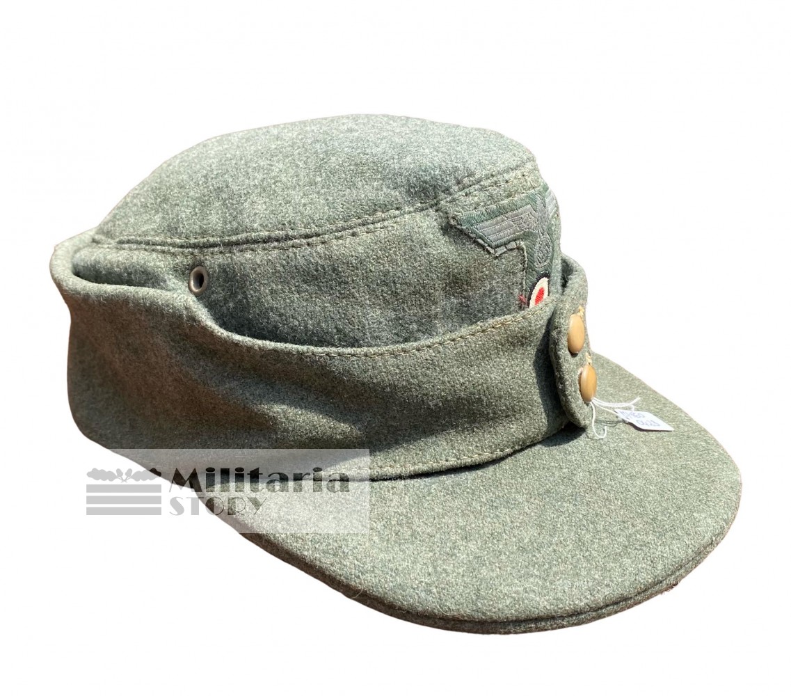 Heer Bergmutze Gebirgsjager field cap - Heer Bergmutze Gebirgsjager field cap: Third Reich Headgear