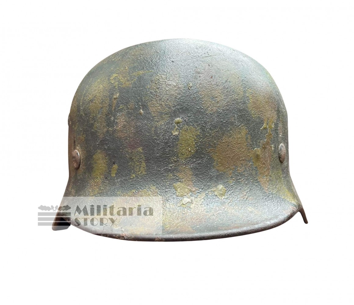 M40 Heer Tortoise camo helmet - M40 Heer Tortoise camo helmet: pre-war German Headgear