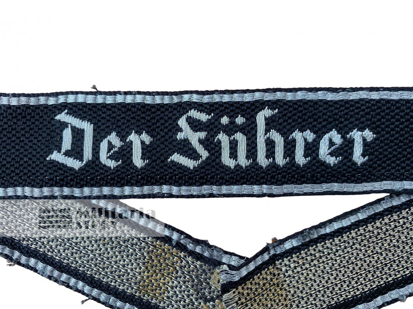 Waffen SS flatwire "Der Fuhrer" cuff title - Waffen SS flatwire "Der Fuhrer" cuff title: German Insignia