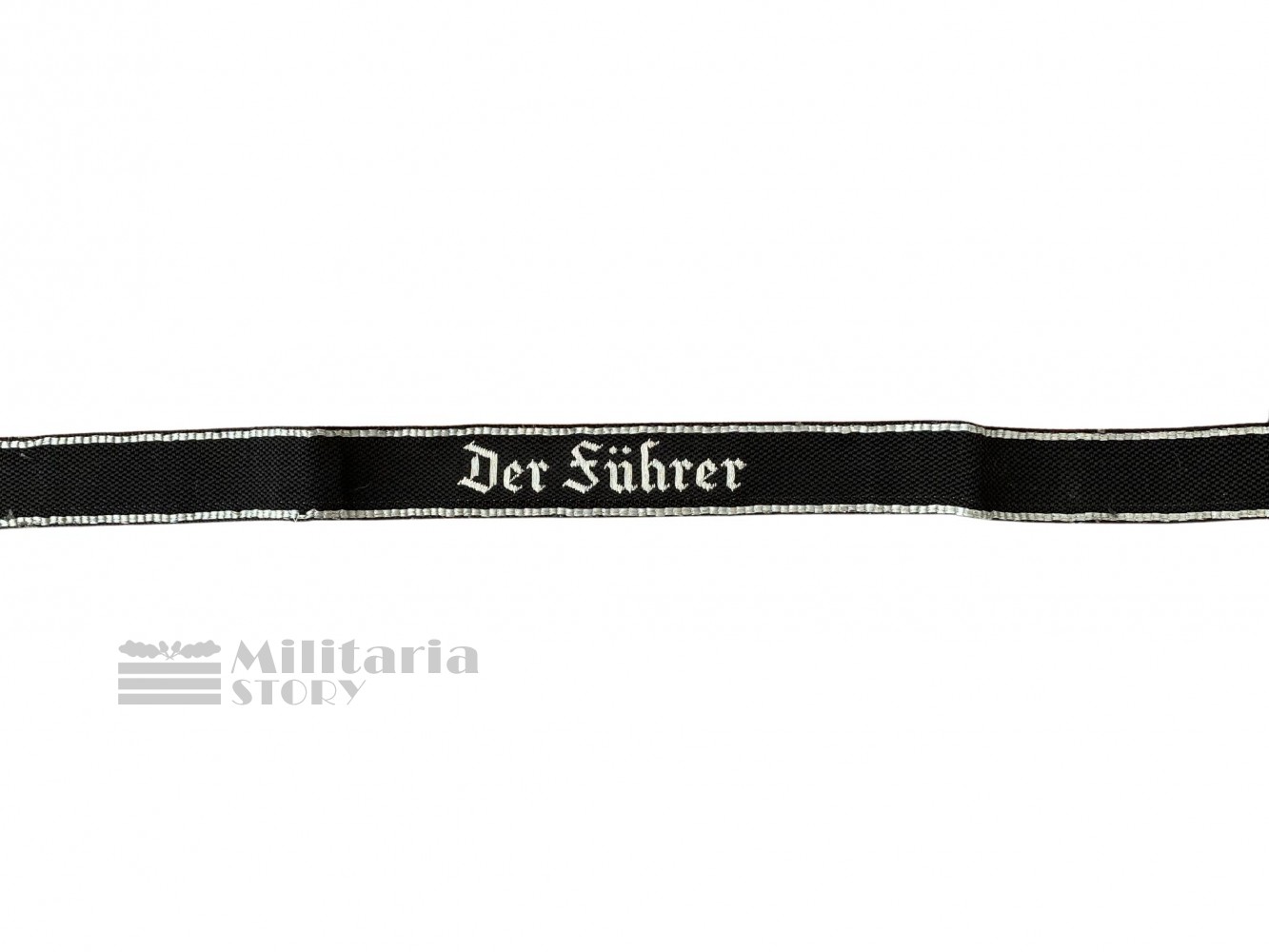 Waffen SS flatwire "Der Fuhrer" cuff title - Waffen SS flatwire "Der Fuhrer" cuff title: German Insignia