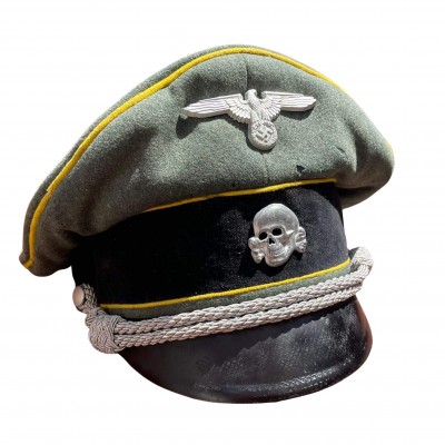 Waffen SS officer visor cap