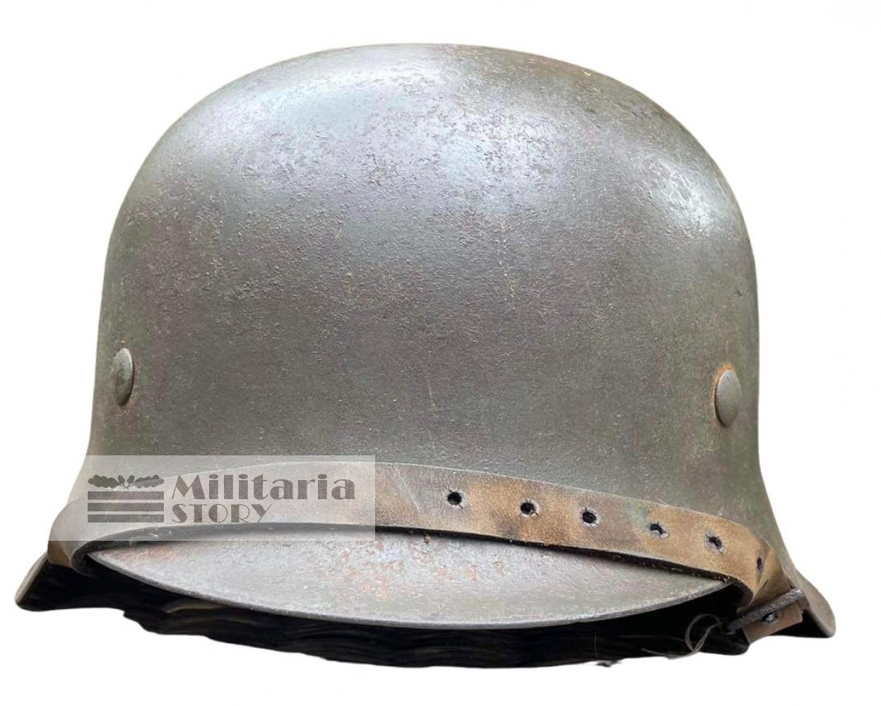 Waffen SS M42 Steel Helmet - Waffen SS M42 Steel Helmet: Third Reich Headgear