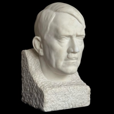 Josef Thorak Adolf Hitler huge Marble Bust  - Vintage German Third Reich Art