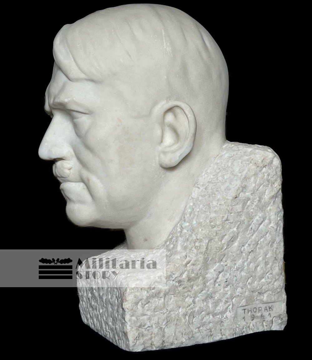 Josef Thorak Adolf Hitler huge Marble Bust  - Josef Thorak Adolf Hitler huge Marble Bust : WW2 German Third Reich Art