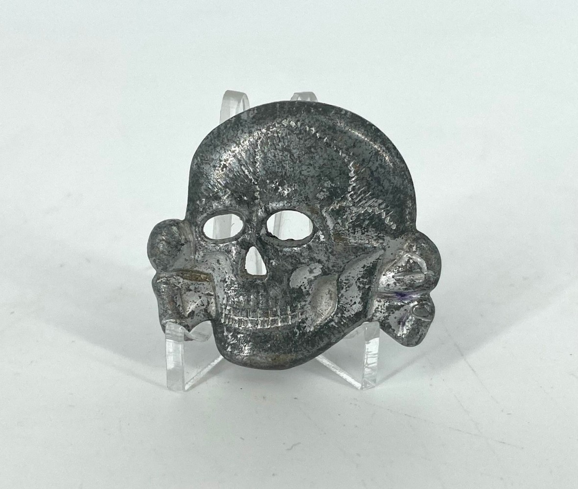 Overhoff Skull for SS cap - Overhoff Skull for SS cap: German Insignia