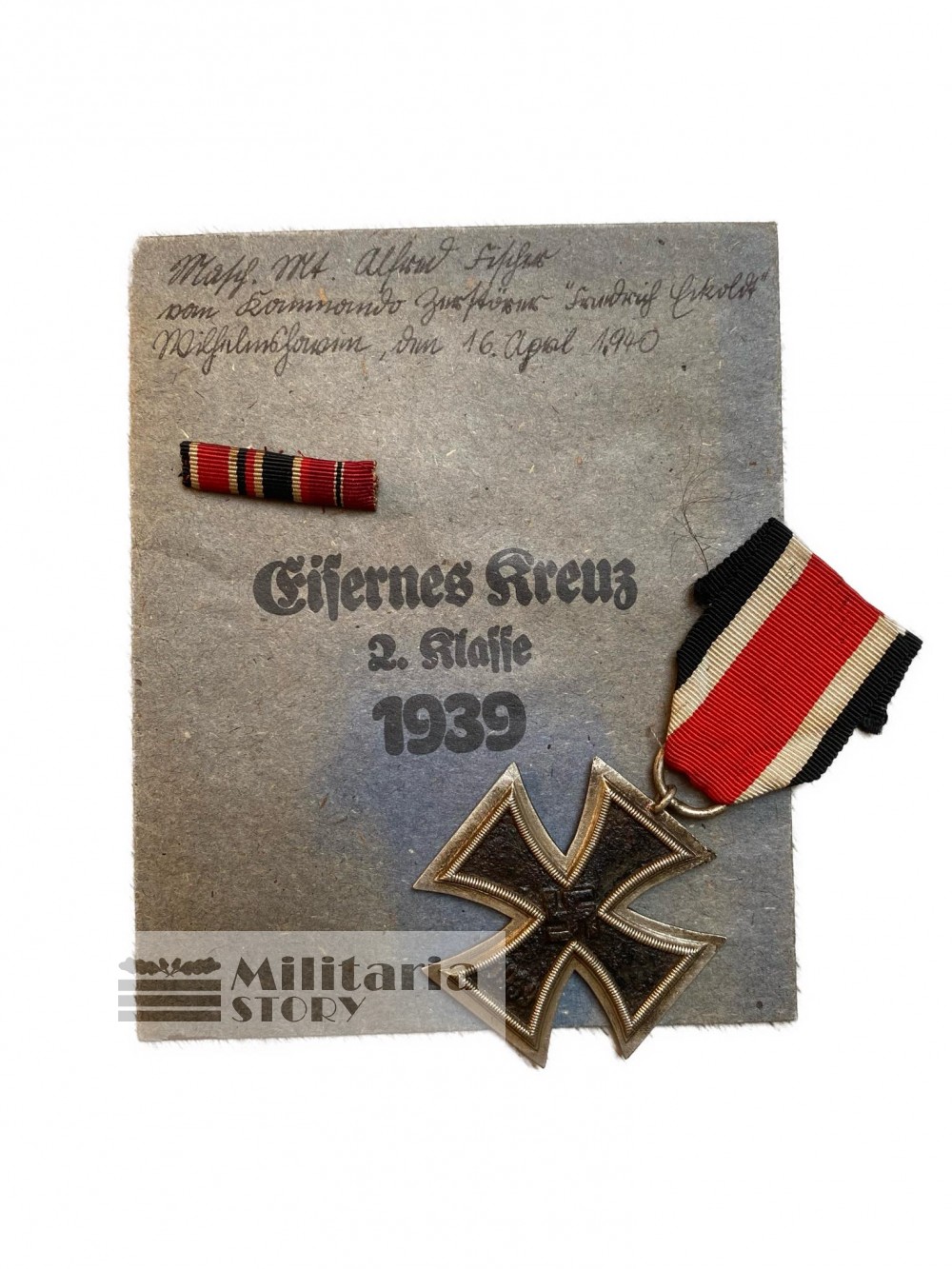 EK II class with envelope with ribbon (138) „Julius Maurer“