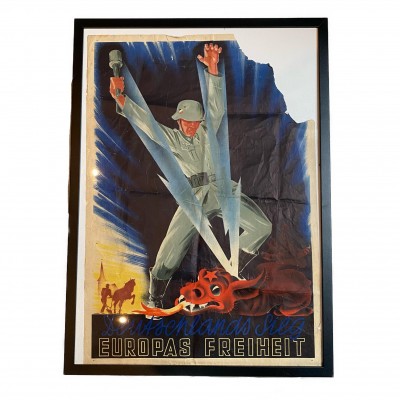 WWII German Propaganda Poster - WW2 German Third Reich Art