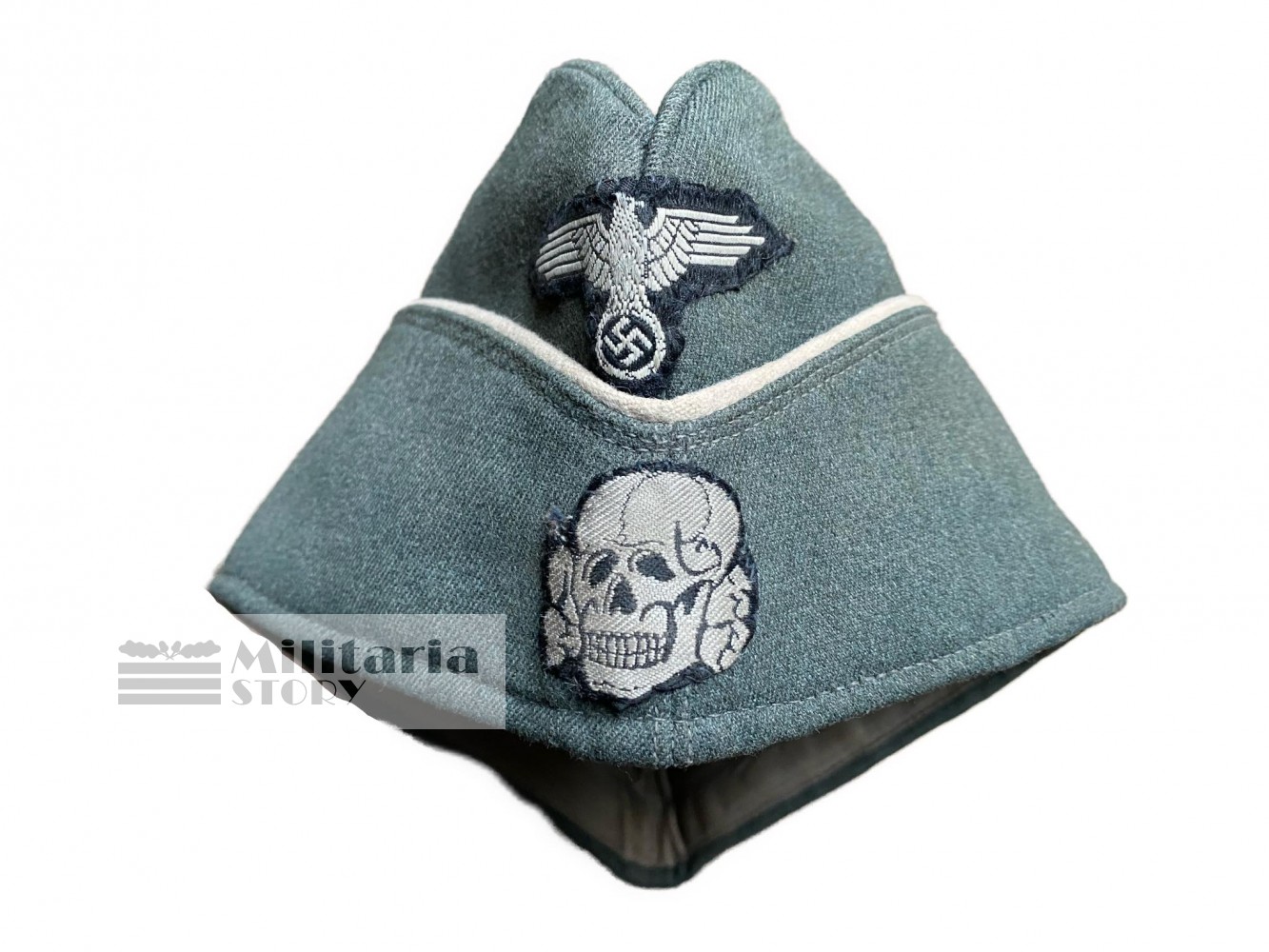 Waffen SS Officer Side Cap - Waffen SS Officer Side Cap: WW2 German Headgear