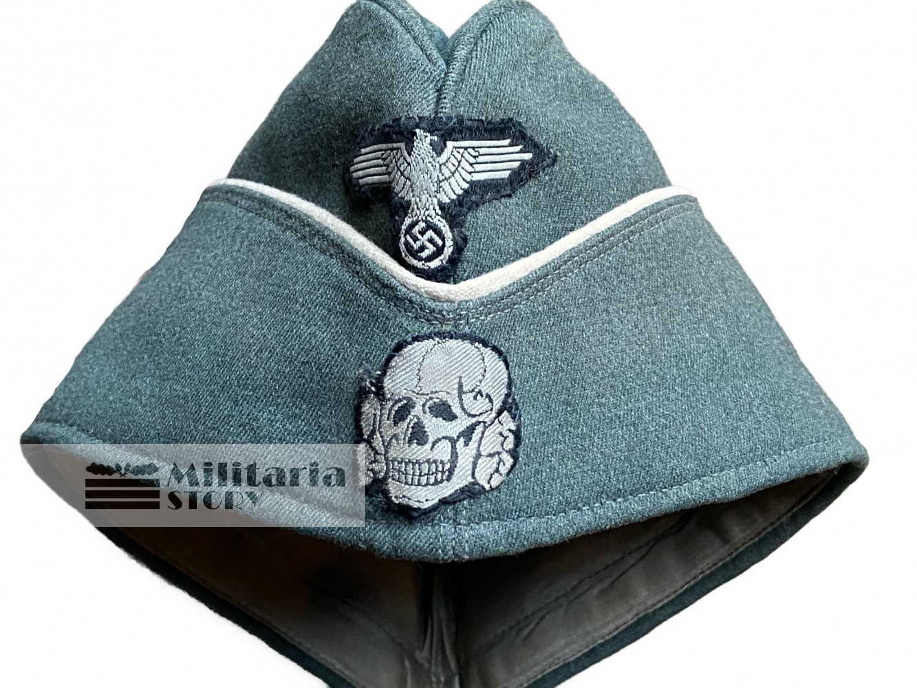 Waffen SS Officer Side Cap - Waffen SS Officer Side Cap: Vintage German Headgear