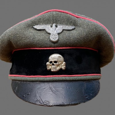 Waffen SS panzer crusher alter alt cap rare - German Headgear