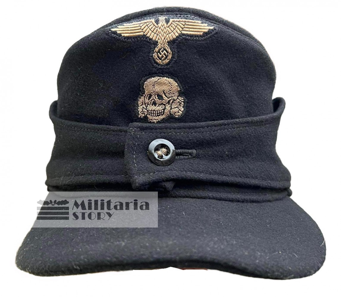 Waffen Ss M43 Panzer One Button Field Cap Vintage German Headgear