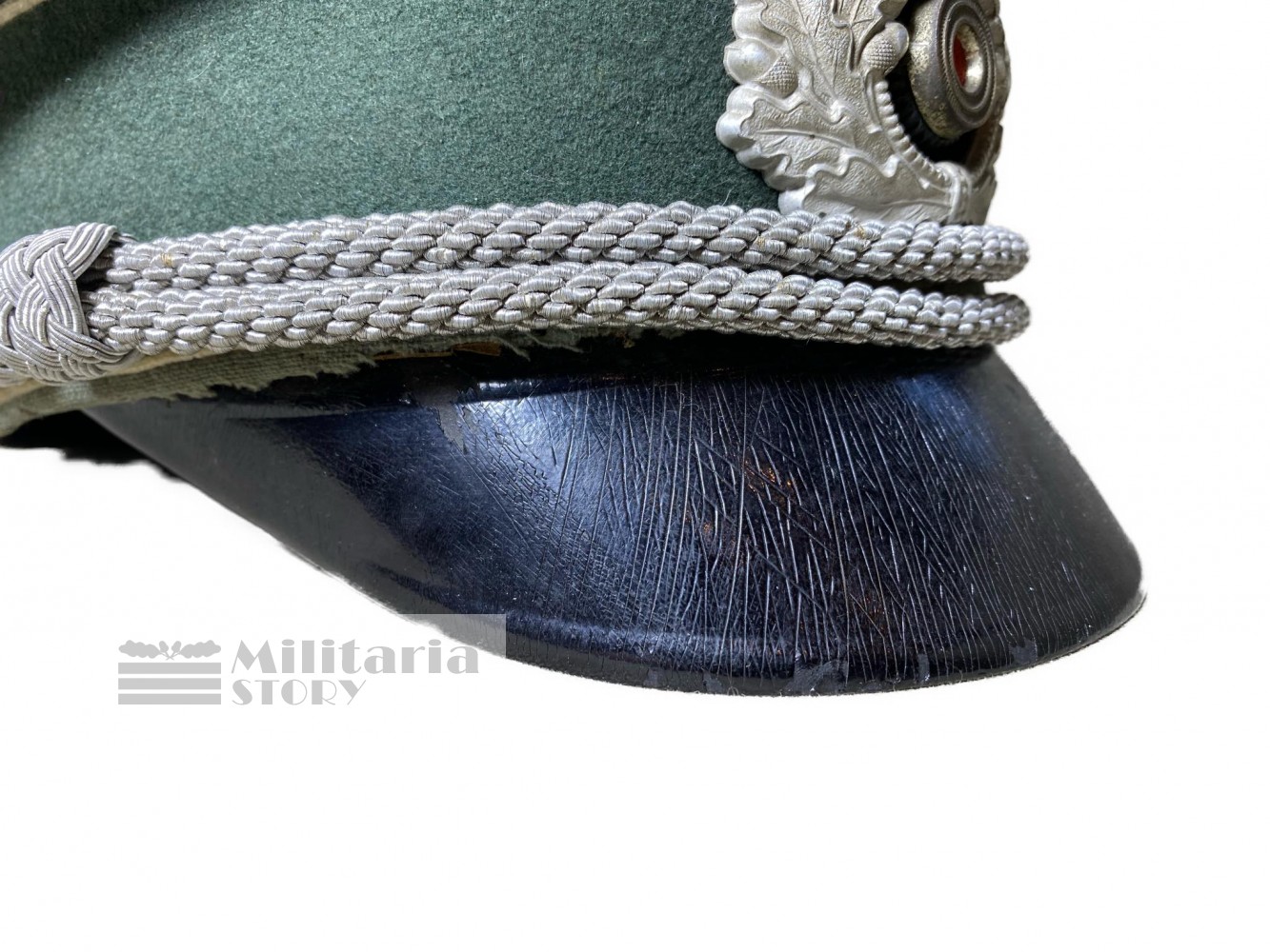 Wehrmacht "crusher style" visor cap - Wehrmacht "crusher style" visor cap: Third Reich Headgear