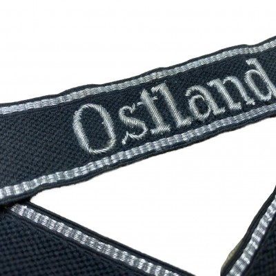 Waffen SS "Ostland" bullion cuff title