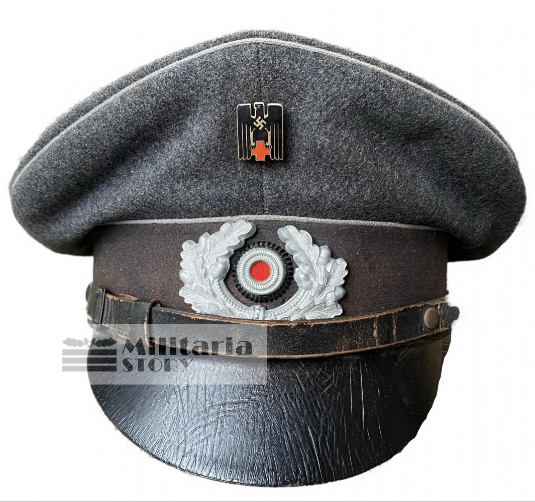 WWII German DRK Crusher/Visor cap