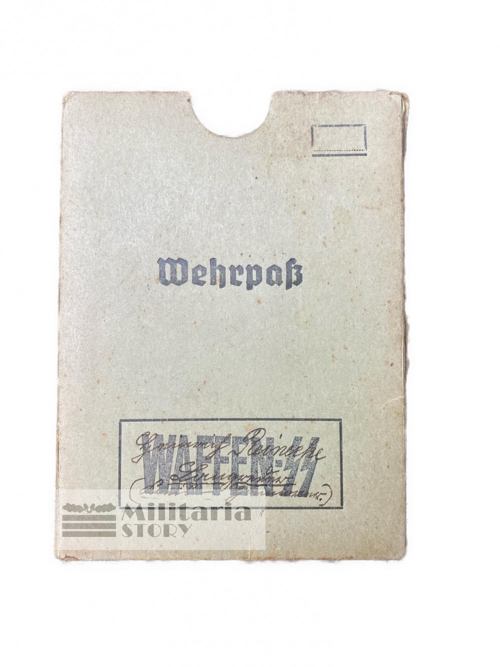 Waffen SS Wehrpass cover