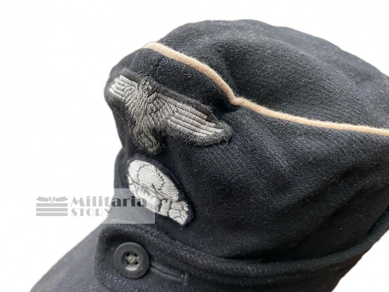 Waffen SS Panzer Officer Feldmutze - Waffen SS Panzer Officer Feldmutze: Vintage German Headgear