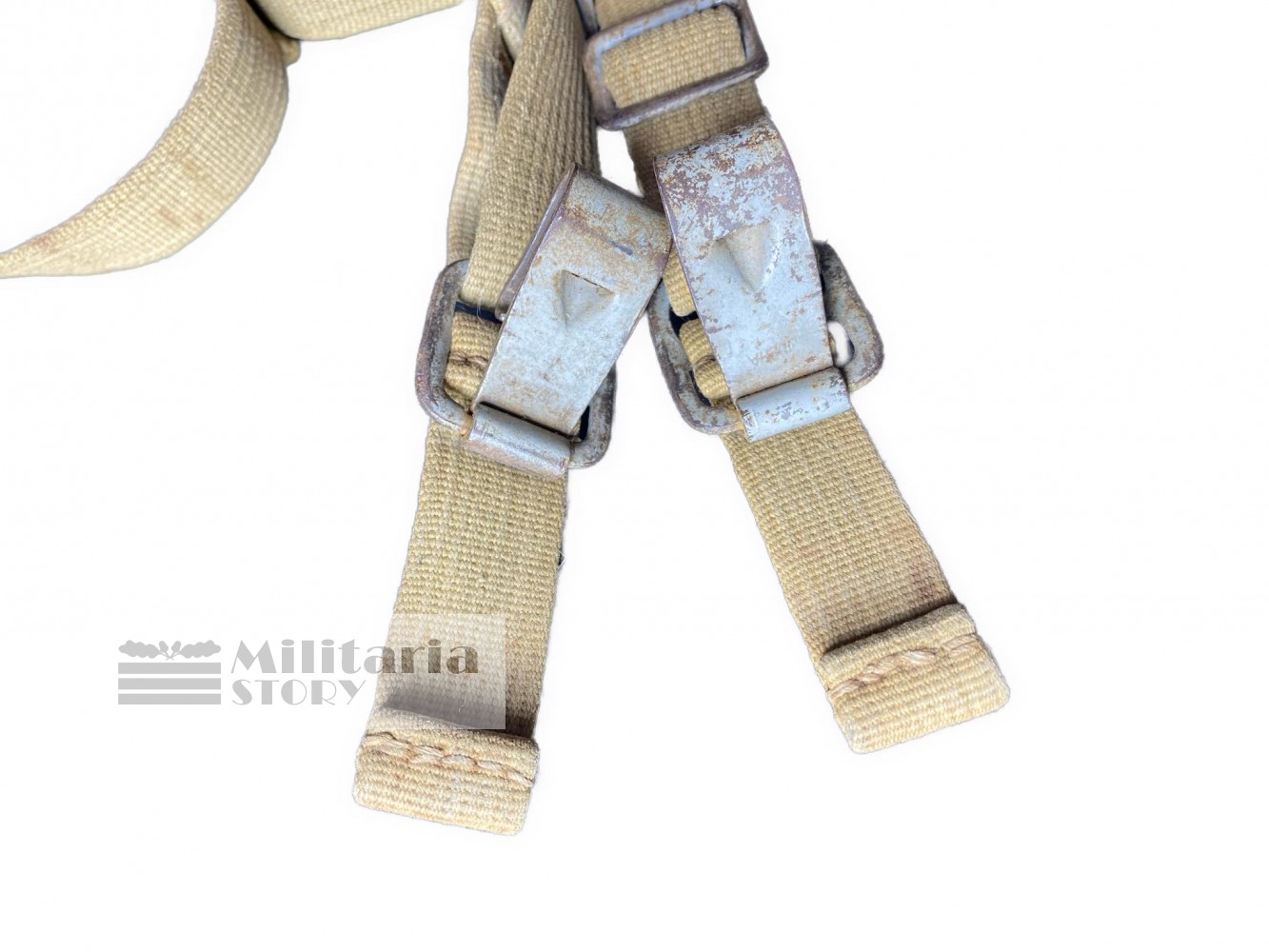 Tropical canvas Y straps  - Tropical canvas Y straps : WW2 German Equipment