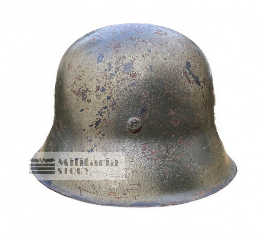 Luftwaffe M42 camo helmet  - Luftwaffe M42 camo helmet : Third Reich Headgear