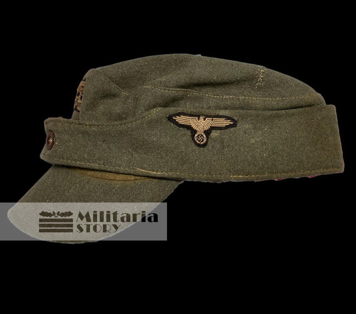 Killer Waffen SS M43 field cap - Killer Waffen SS M43 field cap: Third Reich Headgear