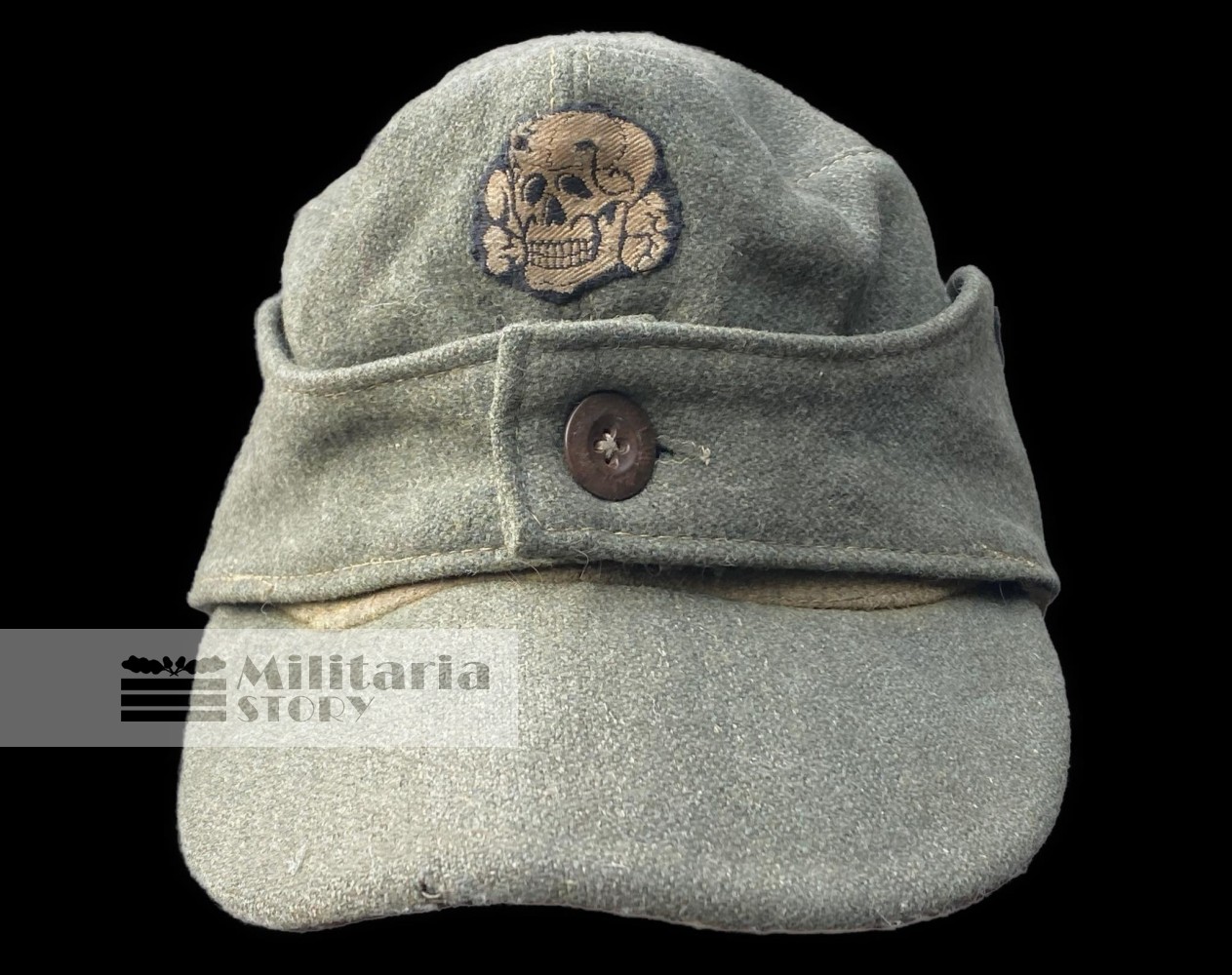 Killer Waffen SS M43 field cap - Killer Waffen SS M43 field cap: Third Reich Headgear