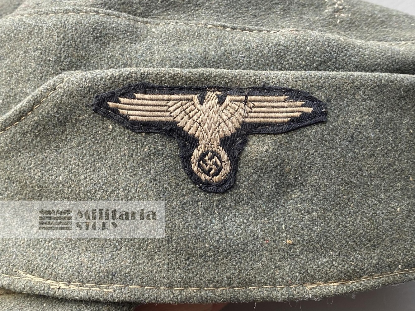 Killer Waffen SS M43 field cap - Killer Waffen SS M43 field cap: WW2 German Headgear