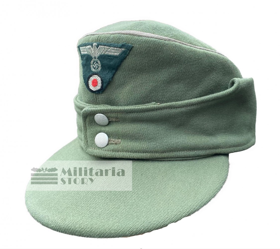 Heer Officer M43 field cap - Heer Officer M43 field cap: Vintage German Headgear