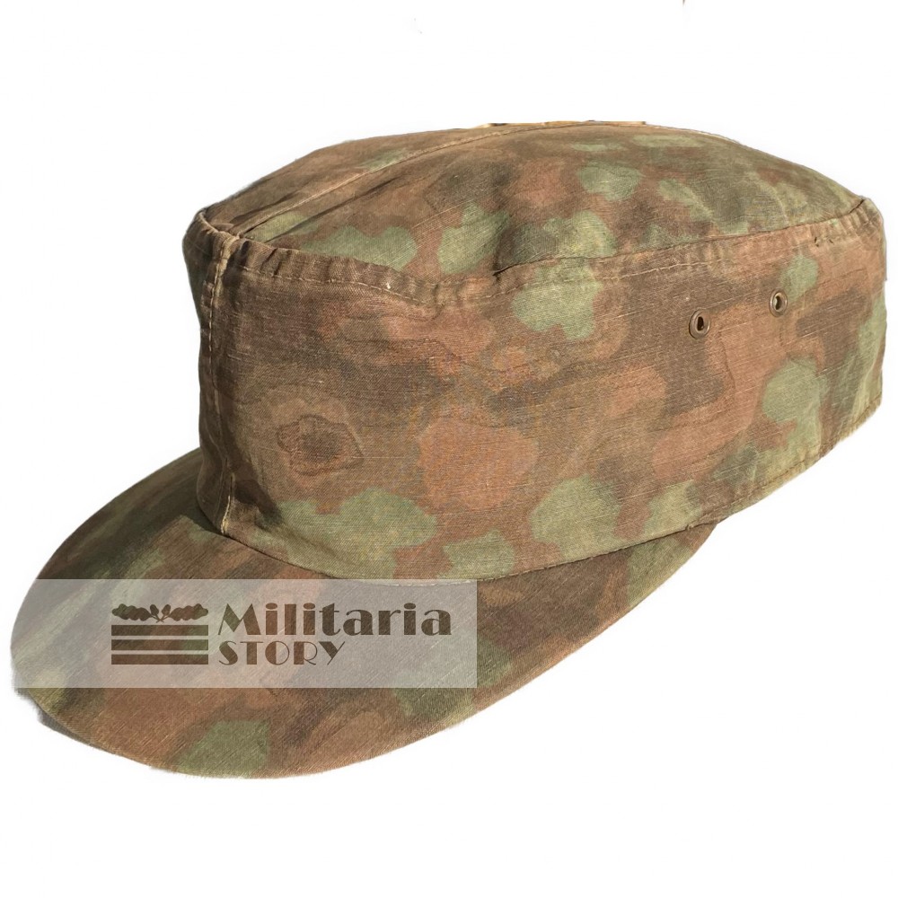 Waffen SS Blurred Edge camouflage field cap - Waffen SS Blurred Edge camouflage field cap: Vintage German Headgear